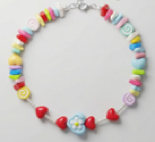 Candy-style Colorful Beaded Pet Collar