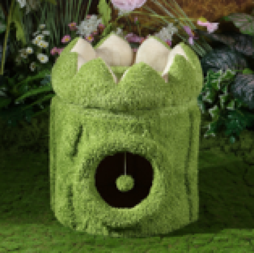 Green lotus tree hole cat house